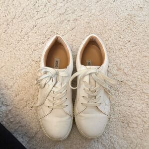 Steve Madden Classic White Lace-Up Sneakers